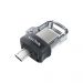 SanDisk Ultra Dual m3.0 USB flash drive 32 GB USB Type-A / Micro-USB 3.2 Gen 1 (3.1 Gen 1) Black, Silver, Transparent