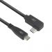 ACT USB 3.0 10Gbps 60W USB Type-C (straight) to USB Type-C (left/right angled) Cable, 3 meters