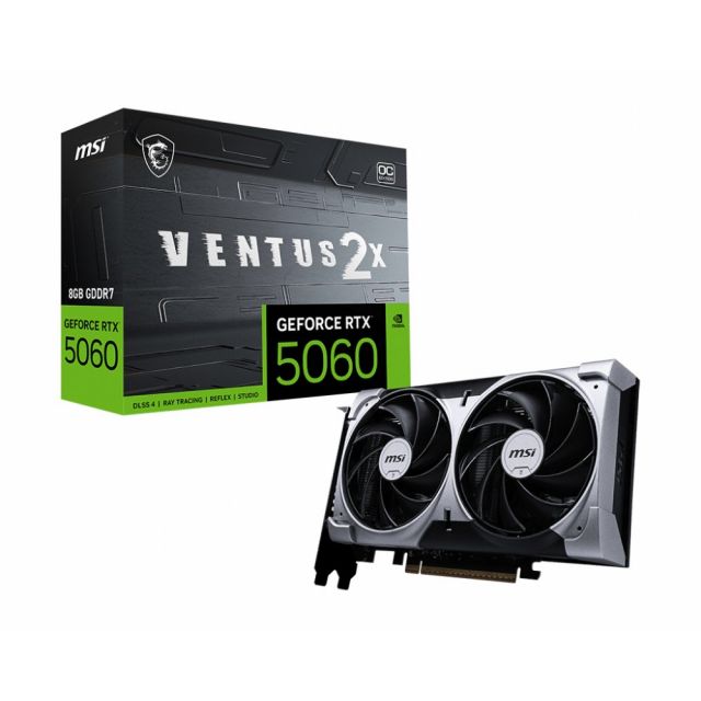 MSI GeForce RTX 5060 Ventus 2X OC | 8GB GDDR7 VRAM | Graphics Card | GPU | Nvidia