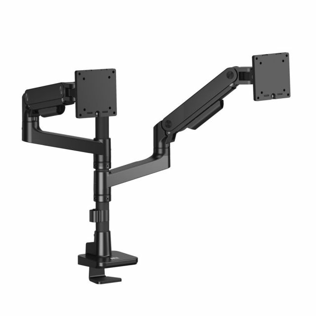 ACT Dual monitor arm office premium, with gas spring, pole mounted