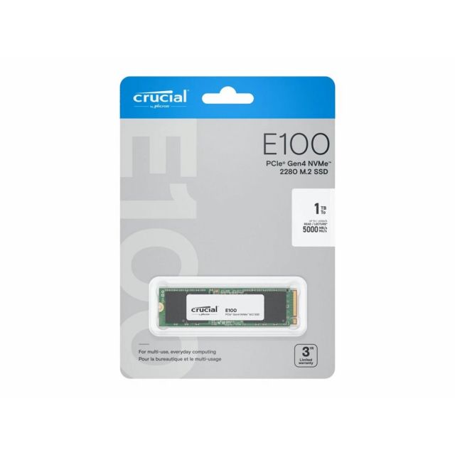 Crucial E100 480 GB M.2 PCI Express 4.0 NVMe