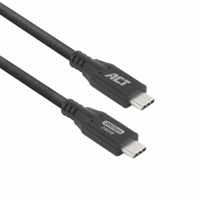 ACT USB4 20Gbps 240W USB Type-C Cable, 0.5 meters