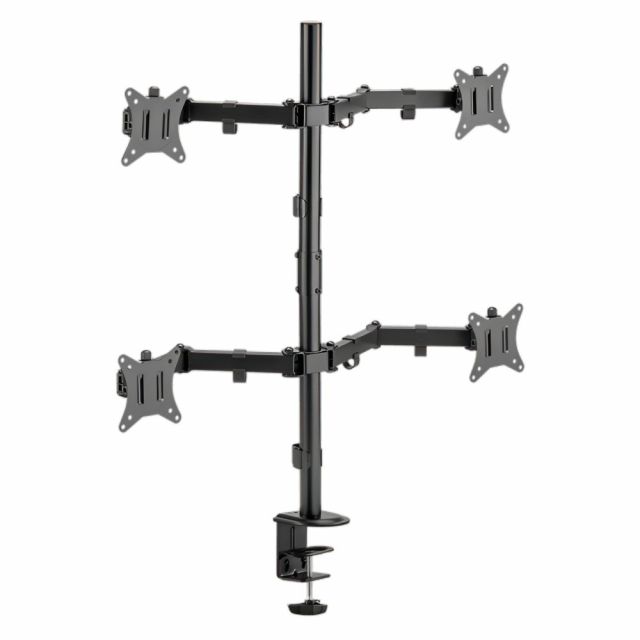 SBOX LCD-352/4-2 | Adjustable Monitor Desk Mount | Up to 32" | Max 9kg | VESA 100x100 | 4 Monitors