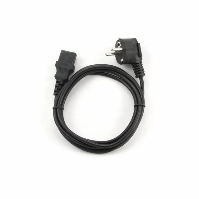 Gembird PC-186 | 1.8 m Power Cable | CEE 7/4 Male to C14 | Black | VDE Approved