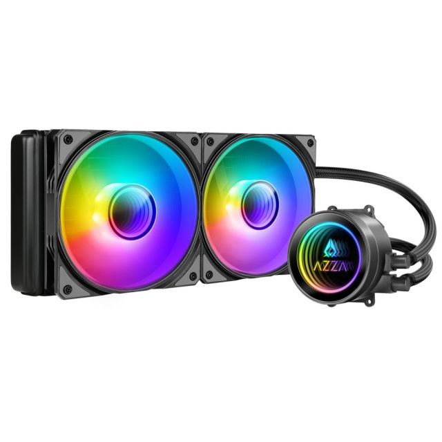 AZZA Galeforce 240mm ARGB PWM | All-in-One CPU Liquid Cooler | Open Box