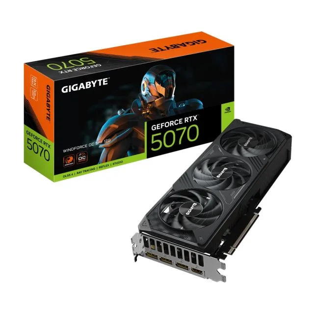 GIGABYTE GeForce RTX 5070 WINDFORCE OC SFF | 12GB GDDR7 | DLSS 4 | Graphics Card | Nvidia GPU