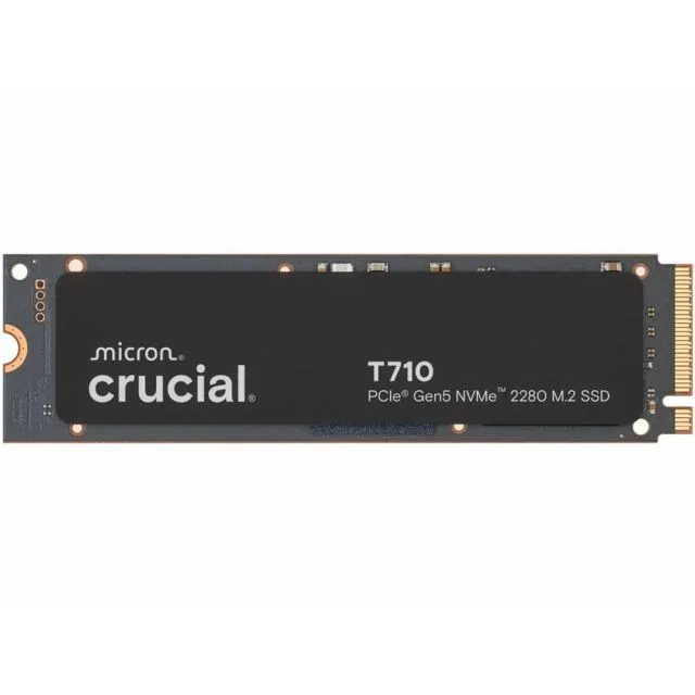 Crucial T710 | 2 TB NVMe SSD | M.2 | Gen5 | 14,500 MB/s Read | 12,700 MB/s Write
