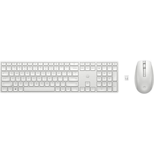 HP 650 | Wireless Mouse and Keyboard Combo | AZERTY | White