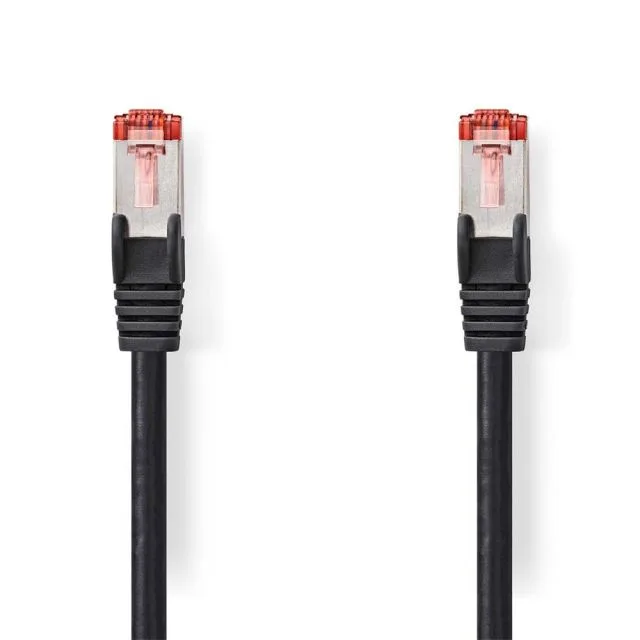 Nedis CCGL85221BK20 | Network cable Cat.6 S/FTP | 2 m | Black | RJ45 Male to RJ45 Male