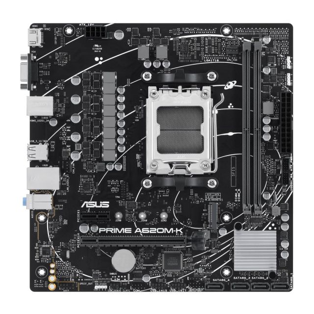 ASUS Prime A620M-K | Socket AM5 | AMD A620 | 2xDDR5 | Micro-ATX | Motherboard