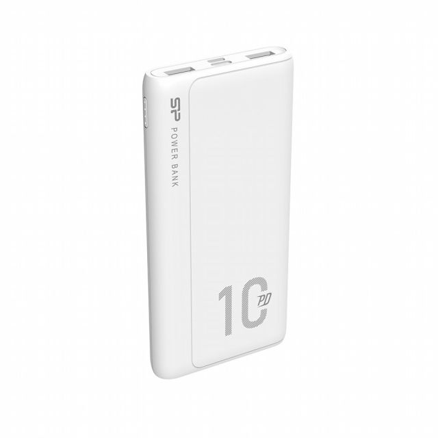 Silicon Power QP15 10000mAh Power Bank | Lithium Polymer | White