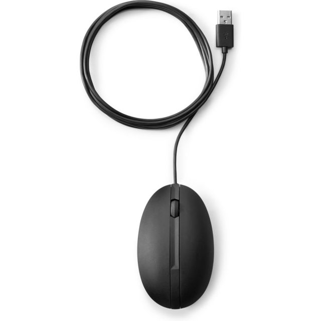HP Wired Desktop 320M Mouse | Wired Mouse | Ambidextrous (Left & Right) | USB-A | 1000 DPI | Black