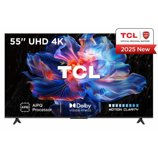 TCL 55V6C | 55" 4K Ultra HD DLED Smart TV | Google TV | Dolby Vision | 60 Hz (2025)