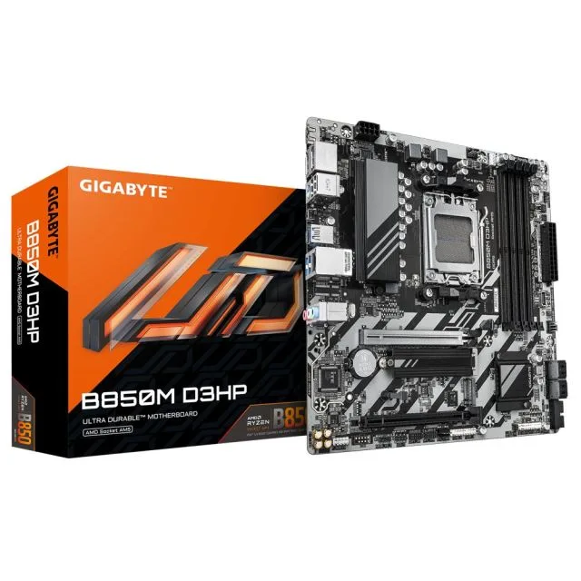 Gigabyte B850M D3HP | Socket AM5 | AMD B850 | 4xDDR5 | Micro ATX | Motherboard