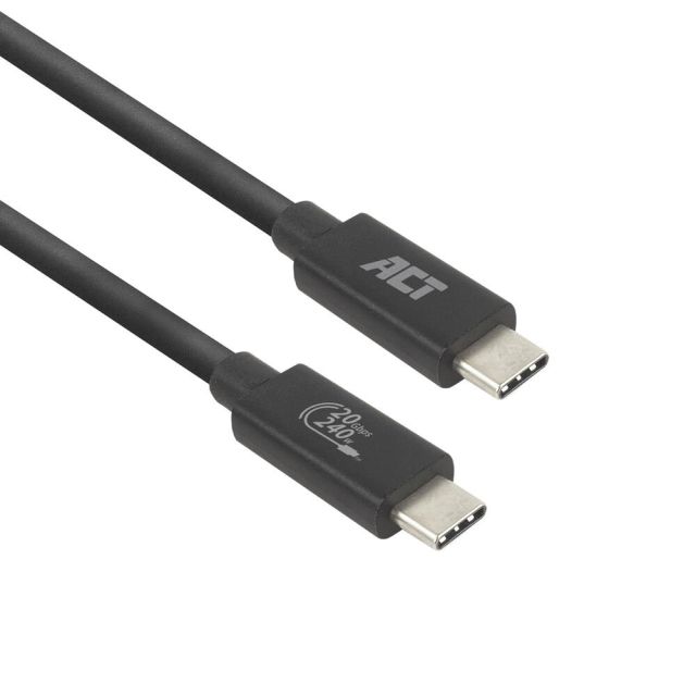ACT AC7430 | USB4 | 20Gbps | 240W | USB-C to USB-C | 1m | Black
