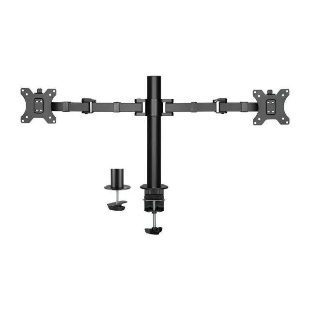 ACT AC8326 | Adjustable Monitor Desk Mount | Up to 32" | Max 12kg | VESA 100x100 | 2 Monitors | OPEN BOX