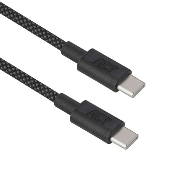 ACT AC3086 | USB 2.0 Cable | USB-C to USB-C | 240W | 480Mbps | Black | 1 Meter
