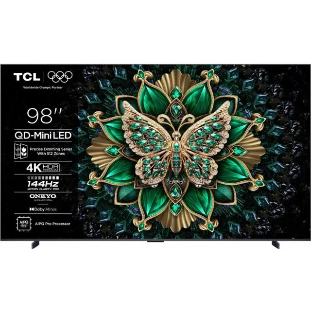 TCL 98C61K | 98" 4K QD-Mini LED Smart TV | Google TV | 144Hz | Dolby Vision IQ