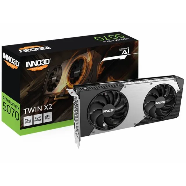 INNO3D GeForce RTX 5070 TWIN X2 | 12GB GDDR7 | DLSS 4 | Graphics Card | Nvidia GPU