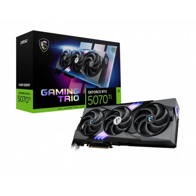 MSI GeForce RTX 5070 Ti GAMING TRIO OC | 16GB GDDR7 | DLSS 4 | Graphics Card | Nvidia GPU