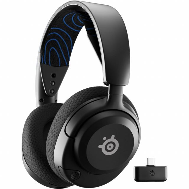 SteelSeries Arctis Nova 5P | Wireless On-Ear Gaming Headset | Bluetooth + RF USB-C | Black