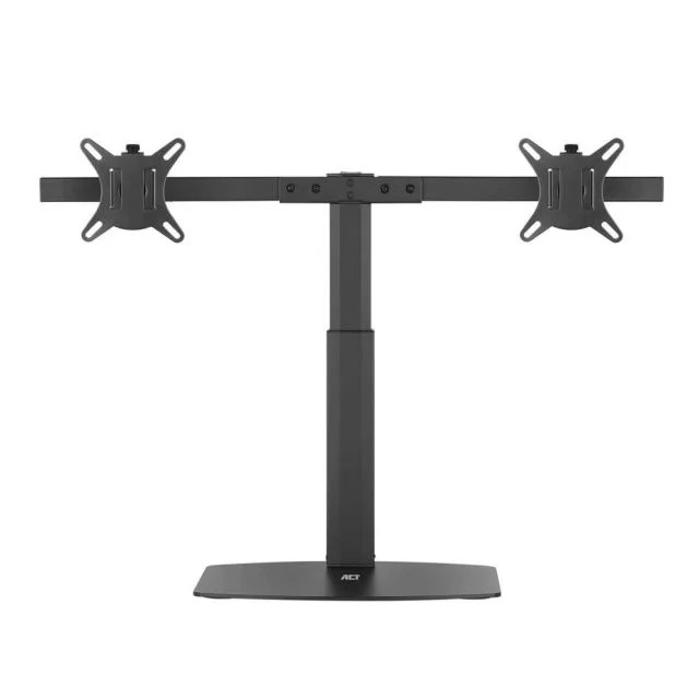 ACT AC8332 | Height-adjustable monitor desk mount | Up to 27" | Max 6kg | VESA 100x100 | 2 monitors | RENEWED
