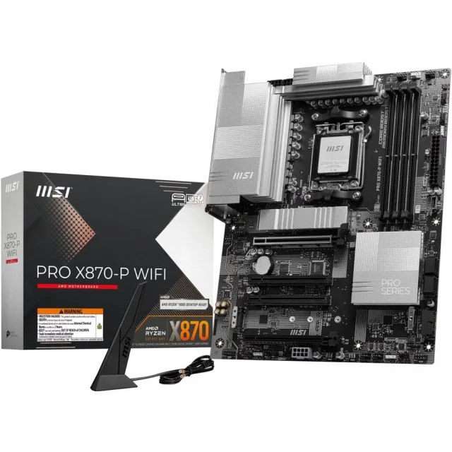 MSI PRO X870-P WIFI | Socket AM5 | AMD X870 | 4xDDR5 | ATX | Motherboard