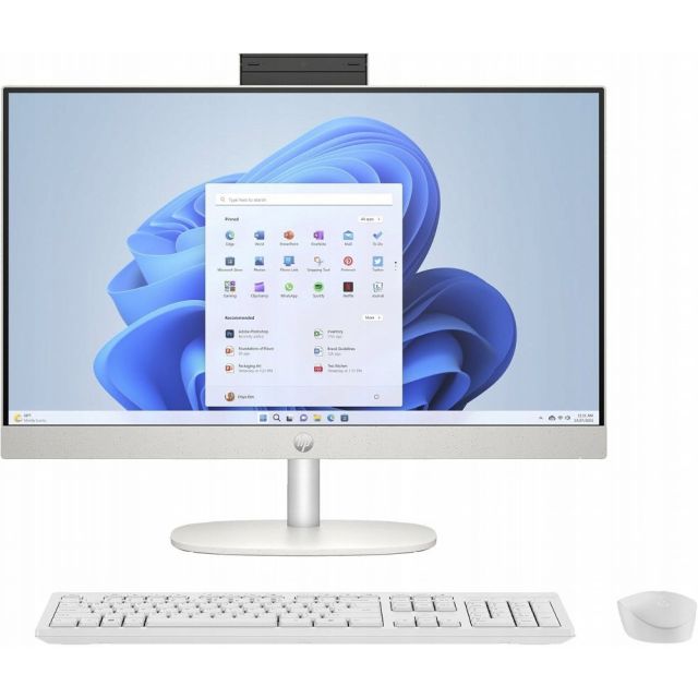 HP All-in-One 24-cr0038ny | 24'' Full HD IPS | AMD Ryzen 3 7320U | 8GB DDR5 | 512GB SSD | W11 Professional | With keyboard and mouse