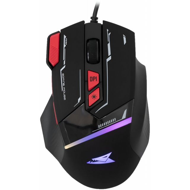 Baracuda MANTA RGB | Wired Gaming Mouse | Right-Handed | USB-A | 12800 DPI | Black