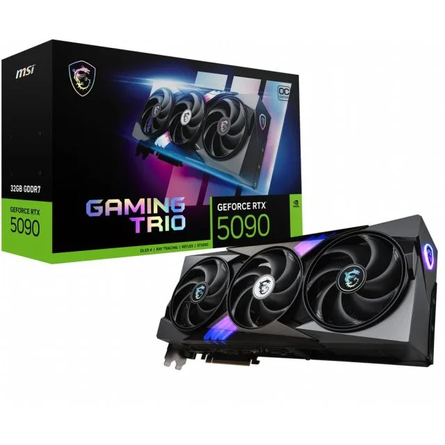 MSI GeForce RTX 5090 Gaming Trio OC | 32GB GDDR7 VRAM | 4K Gaming & AI | Graphics Card | Nvidia GPU