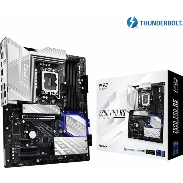 ASRock Z890 Pro RS | Socket LGA 1851 | Intel Z890 | 4xDDR5 | ATX | Motherboard