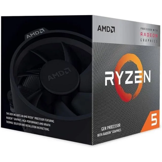 AMD Ryzen 5 3400G | 4Core | 3.7 (4.2GHz Turbo) | AM4 | Processor | CPU