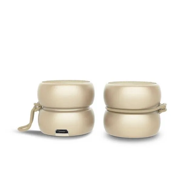 Xoopar YOYO 2x3W | Portable Bluetooth Speaker | Built-in Selfie Remote | Gold