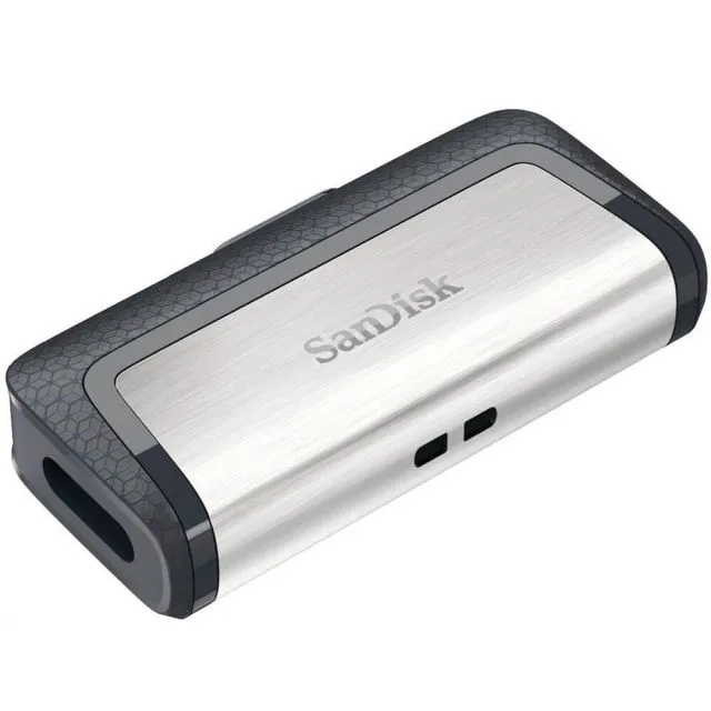 SanDisk Ultra Dual Drive USB Type-C | 64GB USB Flash Drive | USB Type-A / USB Type-C 3.2 Gen 1 (3.1 Gen 1) | Black, Silver