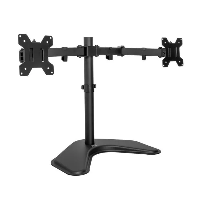 ACT Essentials AC8363 | Monitor Arm for 2 Screens up to 32" | 8kg per Screen | VESA 75x75 / 100x100 | Desk Stand