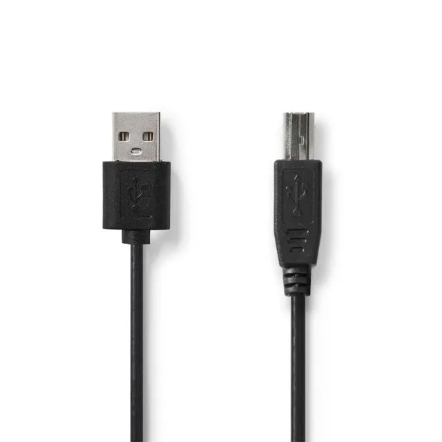 Nedis CCGL60101BK30 | USB 2.0 | USB-A to USB-B | 3m | Black