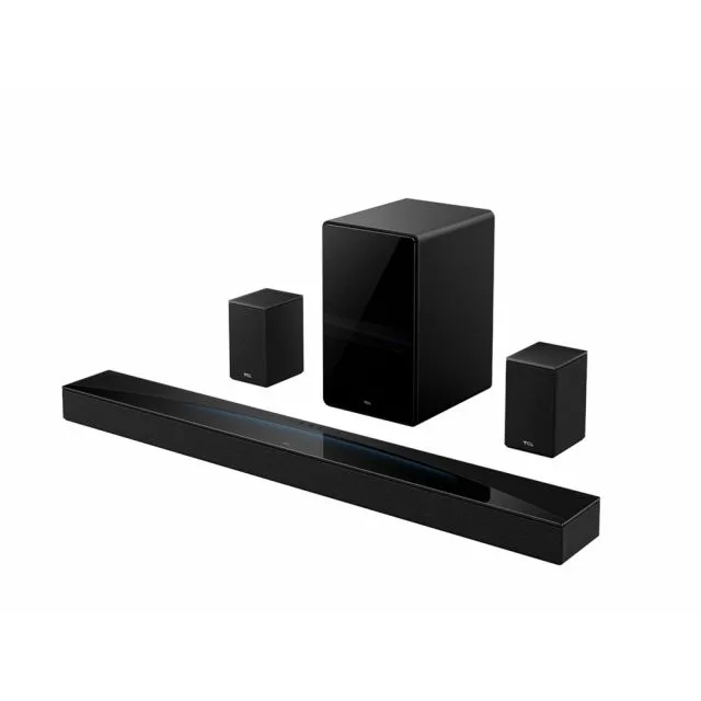 TCL Q85H Pro | 7.1.4 Sound bar | Dolby Atmos & DTS:X | 860W | Wireless Subwoofer & Rear Speakers | Titanium