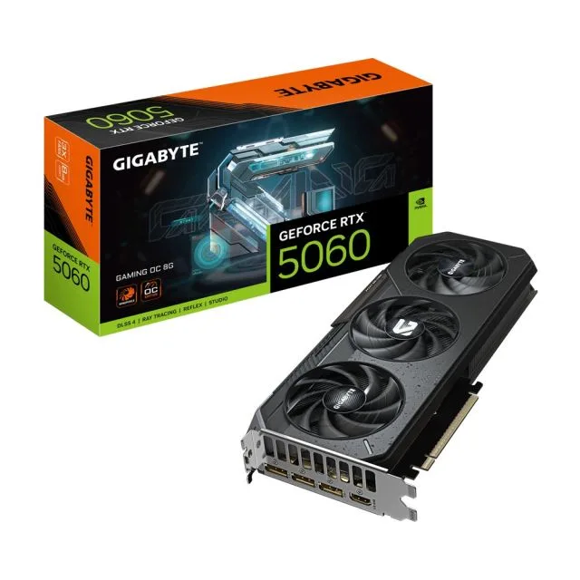GIGABYTE GeForce RTX 5060 GAMING OC | 8GB GDDR7 | DLSS 4 | Graphics Card | Nvidia GPU