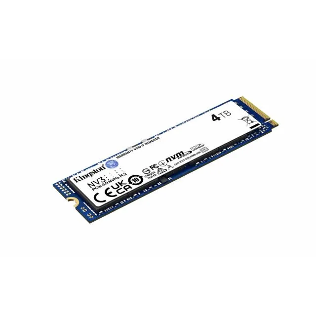 Kingston NV3 | 4TB NVMe SSD | M.2 Gen4 | 6,000MB/s Read | 5,000MB/s Write