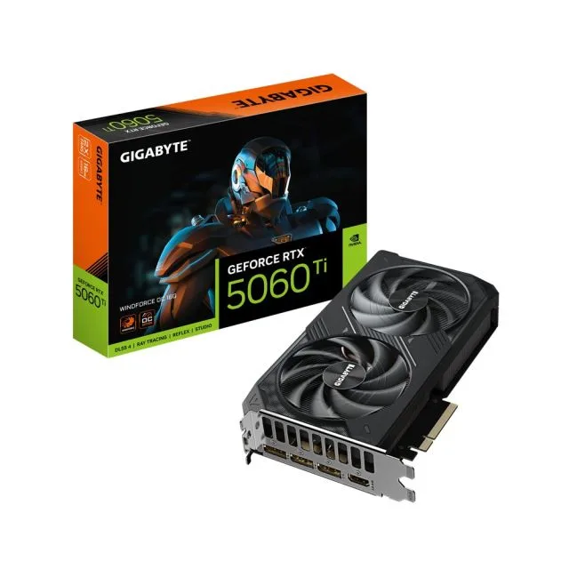 GIGABYTE GeForce RTX 5060 Ti WINDFORCE OC | 16GB GDDR7 | DLSS 4 | Graphics Card | Nvidia GPU
