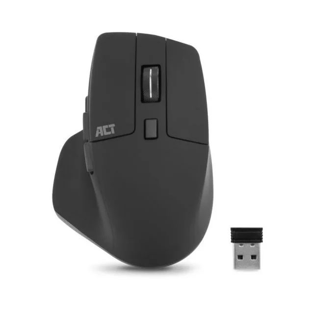ACT AC5146 | Wireless Mouse | Right-Handed | RF + Bluetooth | 2400 DPI | Black