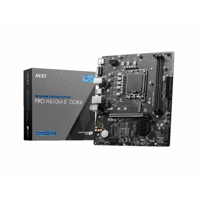 MSI PRO H610M-E | Socket LGA 1700 | Intel H610 | 2xDDR4 | Micro-ATX | Motherboard | OPEN BOX