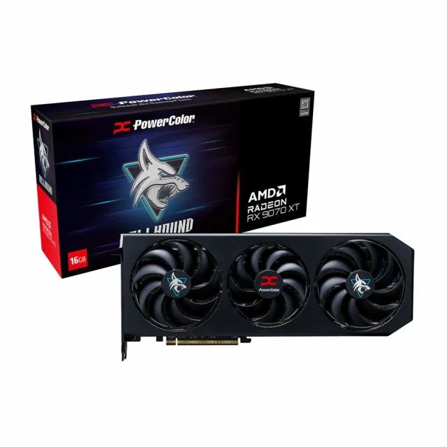 PowerColor Hellhound AMD Radeon RX 9070 XT | 16GB GDDR6 VRAM | Graphics Card | GPU | AMD