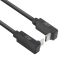 ACT AC7476 | USB 3.2 Gen 2 Cable | USB-C (angled top/bottom) to USB-C (angled top/bottom) | 60W | 10Gbps | 0.5m | Black