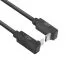 ACT AC7477 | USB 3.2 Gen 2 Kabel | USB-C (abgewinkelt oben/unten) auf USB-C (abgewinkelt oben/unten) | 60 W | 10 Gbit/s | 1 m | Schwarz