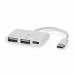 Nedis CCGB64785WT01 | Interface Hub USB 2.0 | 2× USB-A + 1× USB-C | 480Mbps | White
