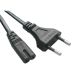 AC Power Cord | 2-Pin EU | 1x Euro Plug | 1 Meter