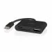 Nedis CCGB64780BK01 | Interface Hub USB 2.0 | 1× USB-A + 1× USB-C | 480Mbps | Black