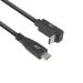 ACT AC7471 | USB 3.2 Gen 2 Cable | USB-C (straight) to USB-C (angled top/bottom) | 60W | 10Gbps | 1m | Black