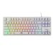 Baracuda KRILL RGB | Tenkeyless Wired Gaming Keyboard | QWERTY | White
